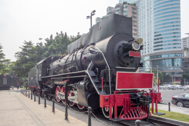 蒸汽式机车火车头