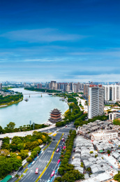 中国广西南宁古城墙畅游阁