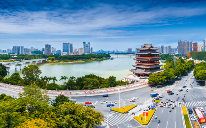 中国广西南宁古城墙畅游阁