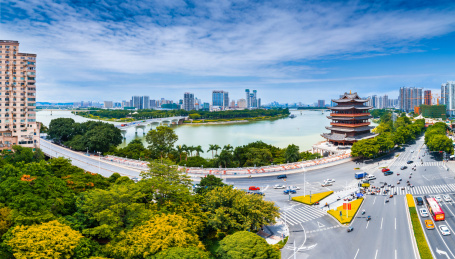 中国广西南宁古城墙畅游阁