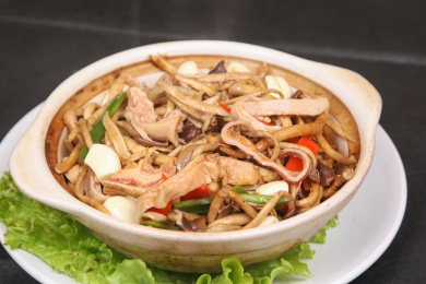 茶树菇爆肚条 henp202101