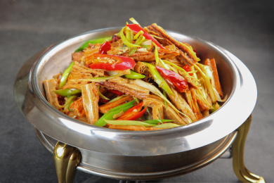 干锅腐竹