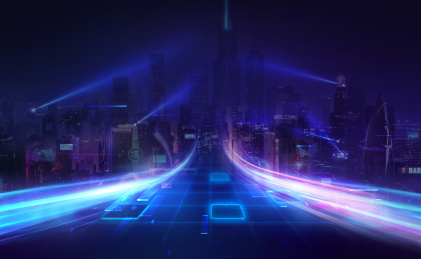 赛博朋克科技电竞风背景图