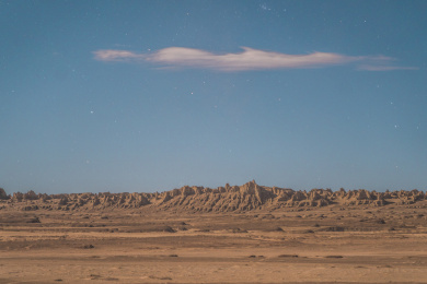 俄博梁雅丹群星空