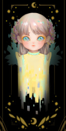 少女月亮天气卡牌