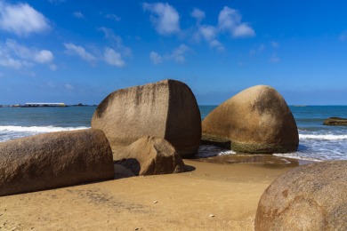 中国海南三亚天涯海角景区风光