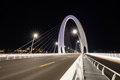 中国北京首钢园的新首钢大桥