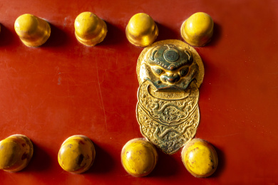 北京天安门城楼大红门上的门钉