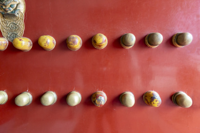 北京天安门城楼大红门上的门钉