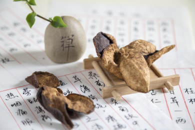 广东新会特产食材陈皮室内特写