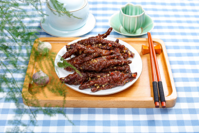 卤味小吃美食虎皮鸡爪