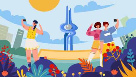 济南泉城广场地标打卡