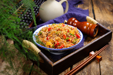 美味特色菜酸藠头炒肉沫