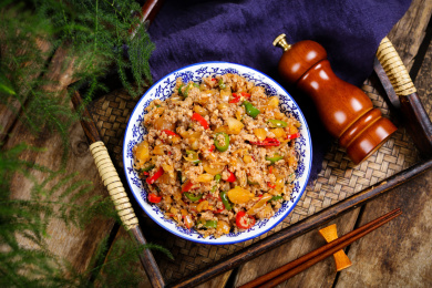 美味特色菜酸藠头炒肉沫