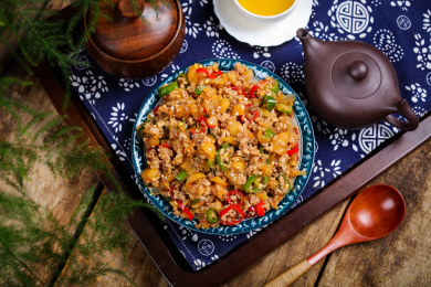 营养美味家常菜泡藠头炒肉