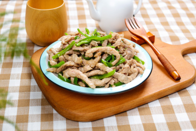 美味农家菜小炒青椒肉丝