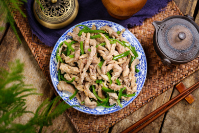 美味农家菜小炒青椒肉丝