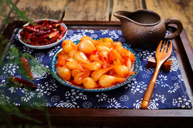 特色泡菜小吃腌荞头
