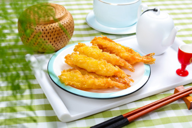 油炸天妇罗虾仁