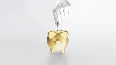 三维渲染存钱背景