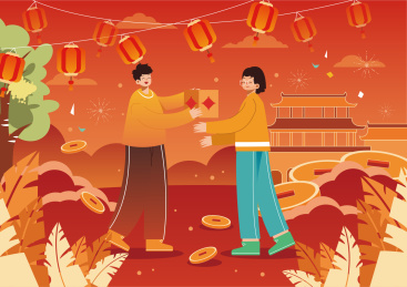 除夕互道一声问候