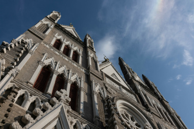 北京西什库教堂仰拍