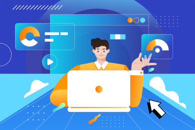 互联网金融分析插画