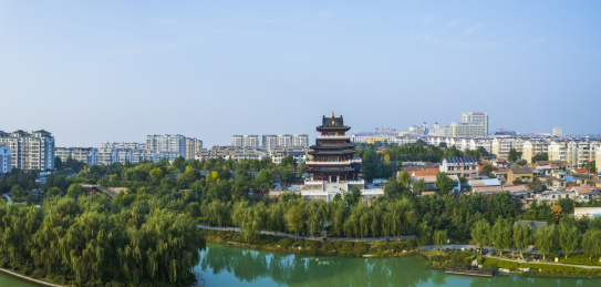 山东青州南阳河风景区表海楼