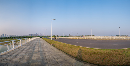 安徽合肥滨湖新区临巢湖景观风光