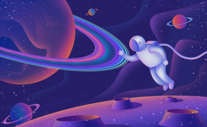 宇航员探索太空宇宙