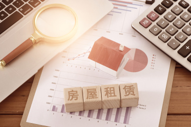 图表上的文字积木房屋租赁