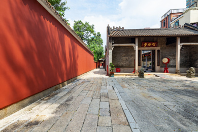 中国广东省广州市岭南建筑番禺学宫