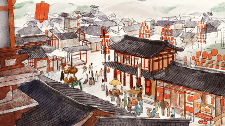 古风建筑街景