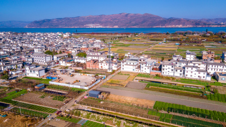 大理才村民宿建筑风光