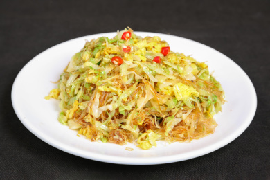 包菜炒粉丝