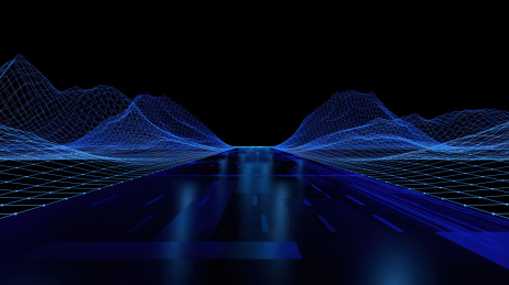 抽象数字化空间及路面