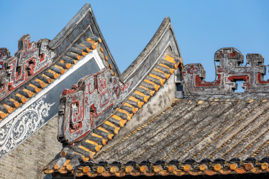 中国广东省广州市番禺区沙湾古镇留耕堂