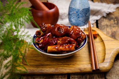 中餐菜肴美食红焖羊蹄