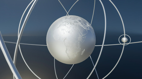 地球三维图形及卫星环绕