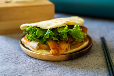 土豆片夹馍
