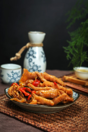 云南美食菜肴胡辣子鸡脚