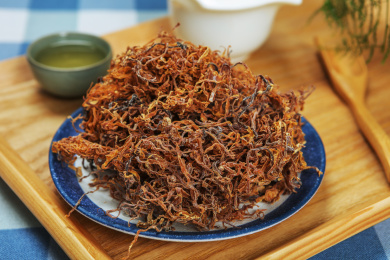 土杂美食晒干的竹笋