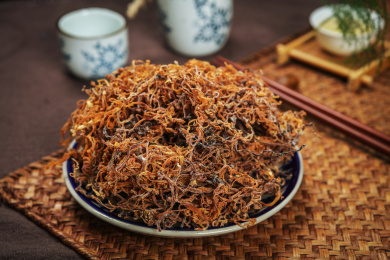 土杂美食晒干的竹笋