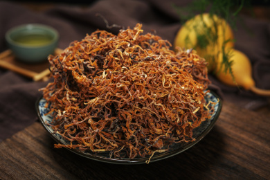 土杂美食晒干的竹笋