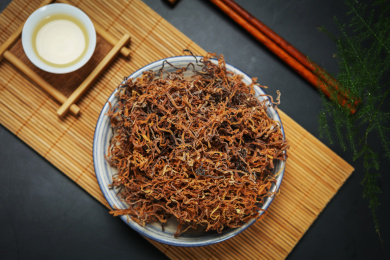 土杂美食晒干的竹笋