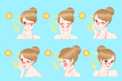 少女肌肤遭太阳晒伤插图
