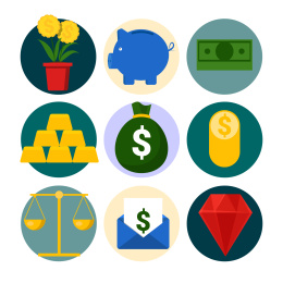 钱存钱罐钻石创意设计插图