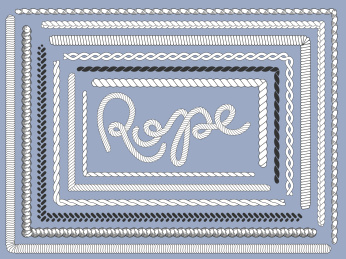 多种绳结样式创意设计插图