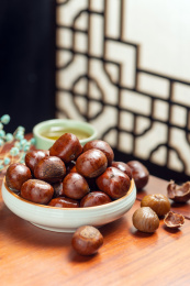 糖炒栗子特写