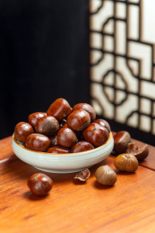 糖炒栗子特写